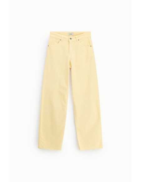 Jean Dixie taille haute à jambes larges, cinq poches
