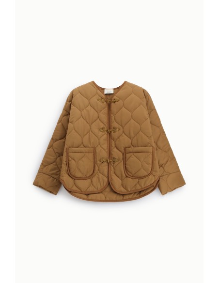 Veste matelassée avec poches et fermeture brandebourg Dixie