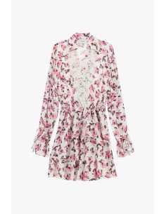 Robe courte à motif floral avec dentelle Dixie 2