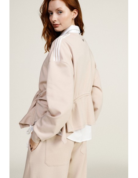 Dixie sweater zonder capuchon met verstelbare rimpelingen