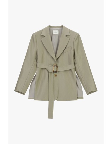 Veste-chemise avec ceinture et fente latérale Dixie