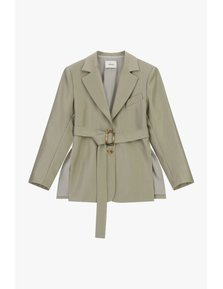 Veste-chemise avec ceinture et fente latérale Dixie