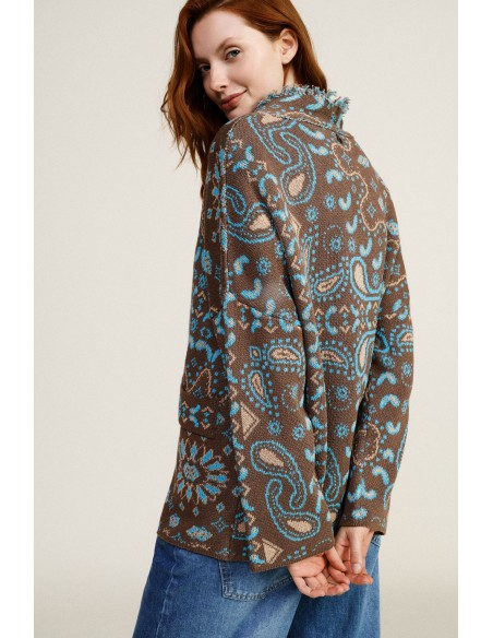Cardigan avec fermeture à brandebourgs et poches frontales Dixie