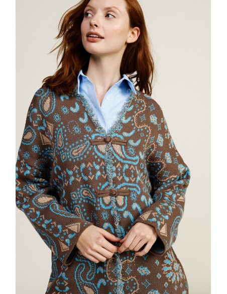 Cardigan avec fermeture à brandebourgs et poches frontales Dixie