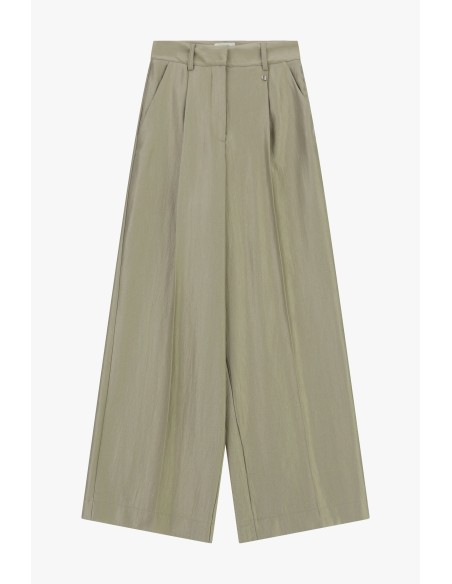 Pantalon palazzo avec pli central et poches Dixie