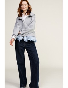 Pantalon large avec coutures frontales Dixie