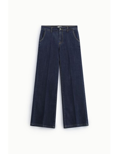 Pantalon large avec coutures frontales Dixie