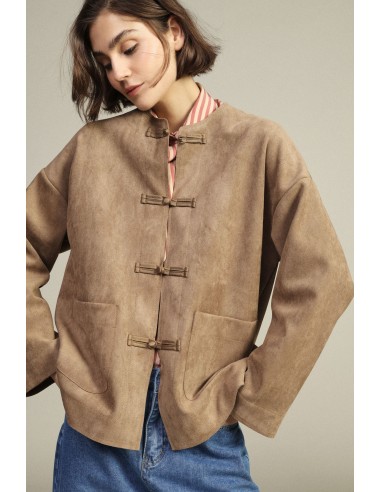 Veste-chemise avec fermeture orientale et poches plaquées Dixie