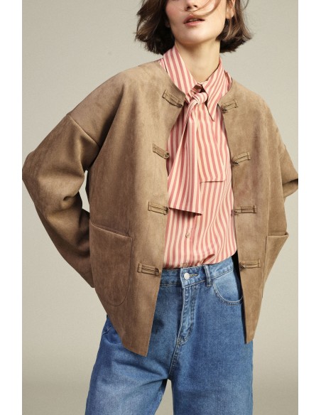 Veste-chemise avec fermeture orientale et poches plaquées Dixie