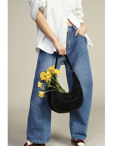 Dixie hobo-tas met metalen details