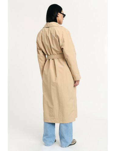Trench-coat long avec ceinture et boutons Please