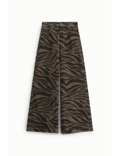 Pantalon palazzo imprimé fantaisie taille haute S’il vous plaît 2