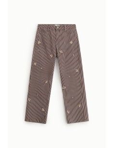 Pantalon rayé Palace avec broderie de bijoux Please 2