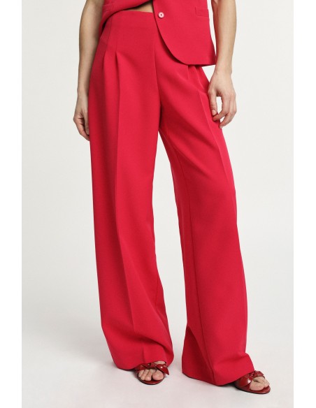 Pantalon taille haute avec plis Please