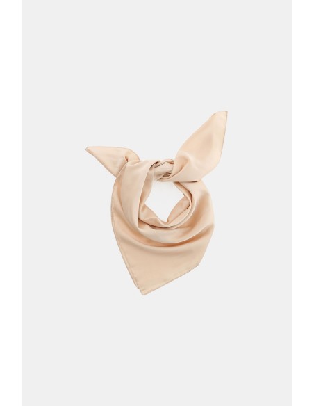 Foulard carré uni avec bord simple Veuillez plaire