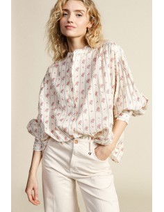 Dixie Crew Neck Wide Flower Shirt