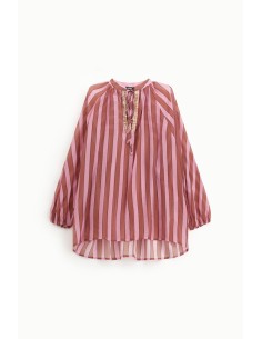 Chemise longue à rayures et cravates Dixie