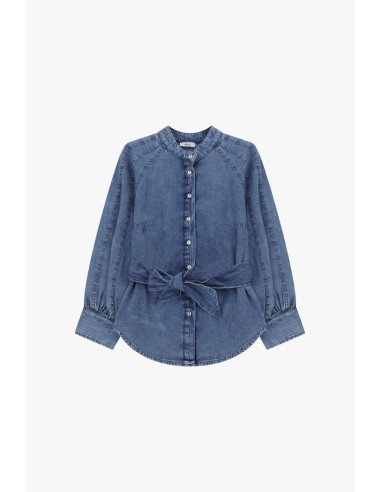 Blouse avec ceinture et col mao Dixie