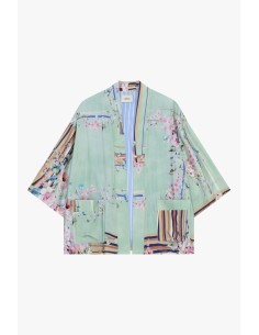Floral Fantasy Shirt Jacket With Pockets Dixie
