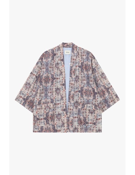 Oversized overhemdjas met geometrisch patroon van Dixie