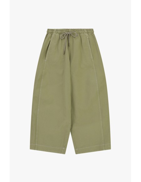 Pantalon palazzo cropped avec cordon de serrage élastiqué Dixie