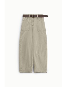 Pantalon palazzo taille haute avec poches plaquées Dixie 2