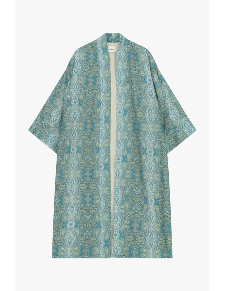 Dixie Geometric Print Oversize Jacket-Shirt